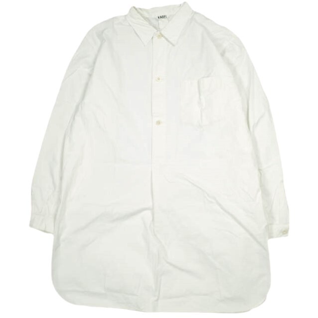 KABEL カベル 日本製 プルオーバーロングシャツ KL0320-01-1108VC 3 WHITE 長袖 トップス g23866拍卖