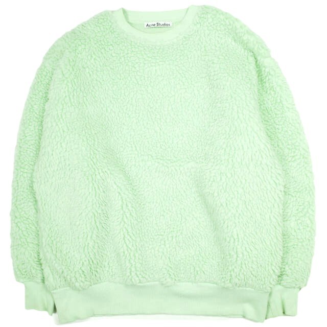 Acne Studios アクネストゥディオズ ポルトガル製 オーバーサイズボアスウェット FN-MN-OUTW000490 XS LIGHT GREEN プルオーバー g23960拍卖