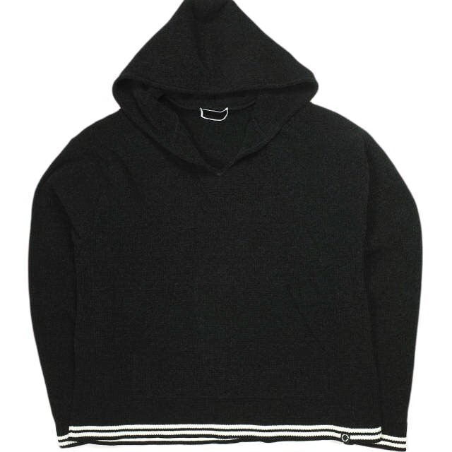 PHINGERIN フィンガリン 25SS CORDY KNIT MEXPARKA コーディーニットメキシカンパーカー PD-251-KN-021 L BLACK プルオーバー トップス拍卖