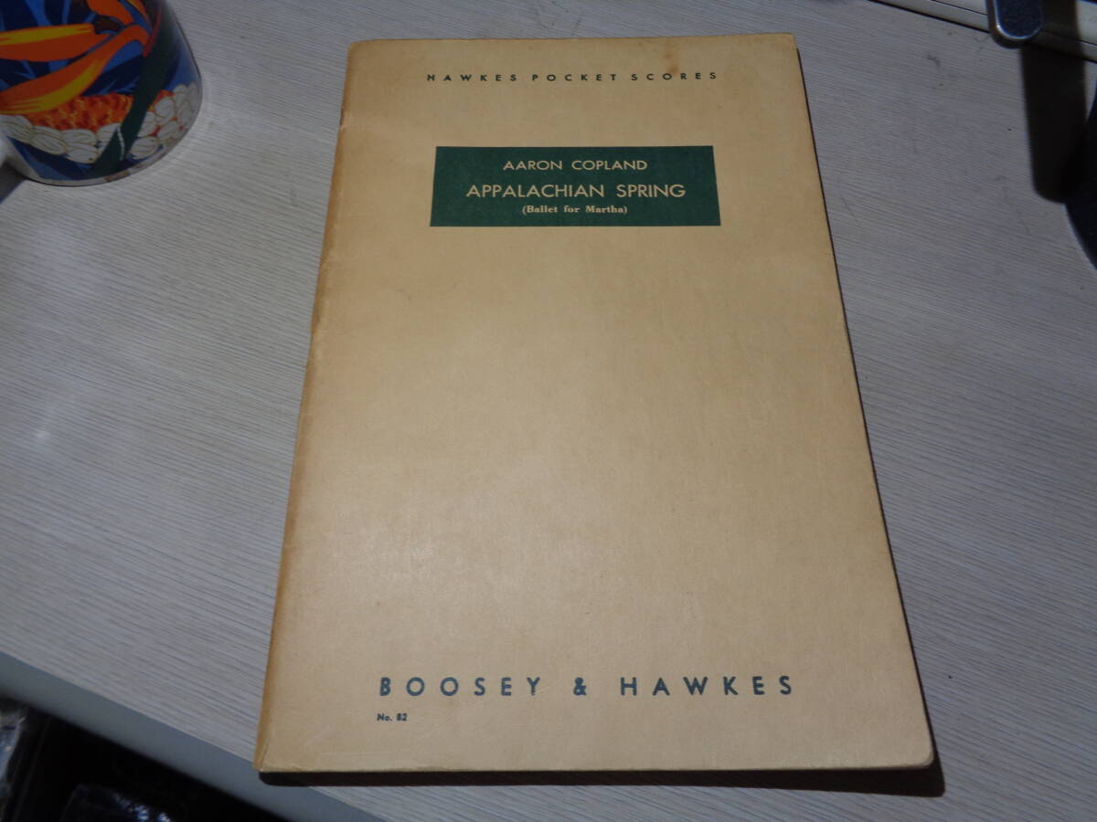 AARON COPLAND:APPALACHIAN SPRING(BALLET FOR MARTHA)(BOOSEY & HAWKES:B. & H. 9054 ORCHESTRA SCORE/楽譜,オーケストラ・スコア拍卖