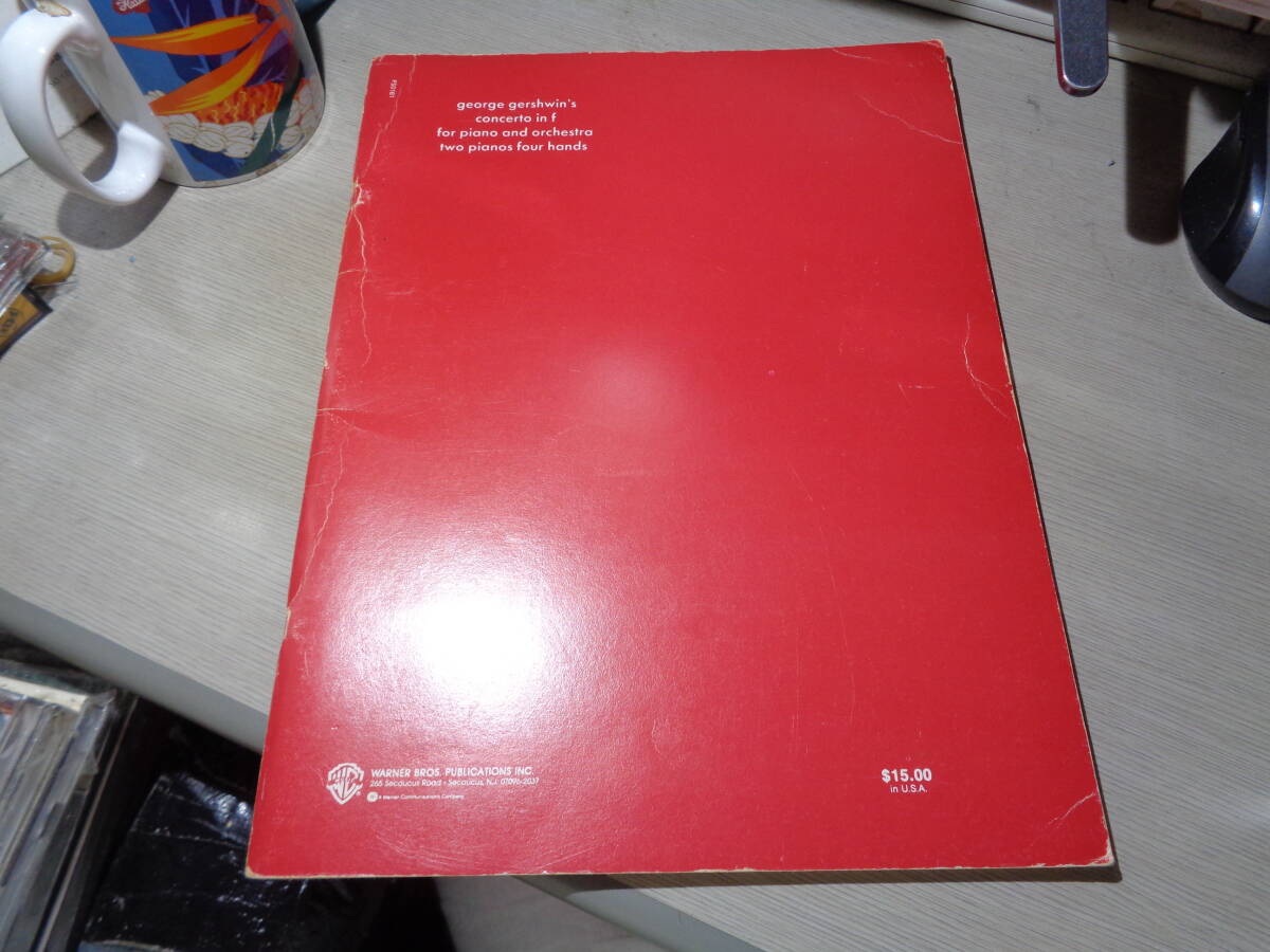 GEORGE GERSHWIN'S CONCERTO IN F FOR PIANO AND ORCHESTRA TWO PIANOS FOUR HANDS(WARNER BROS.:PS0161 PIANO SCORE/ピアノ曲,楽譜,スコア拍卖