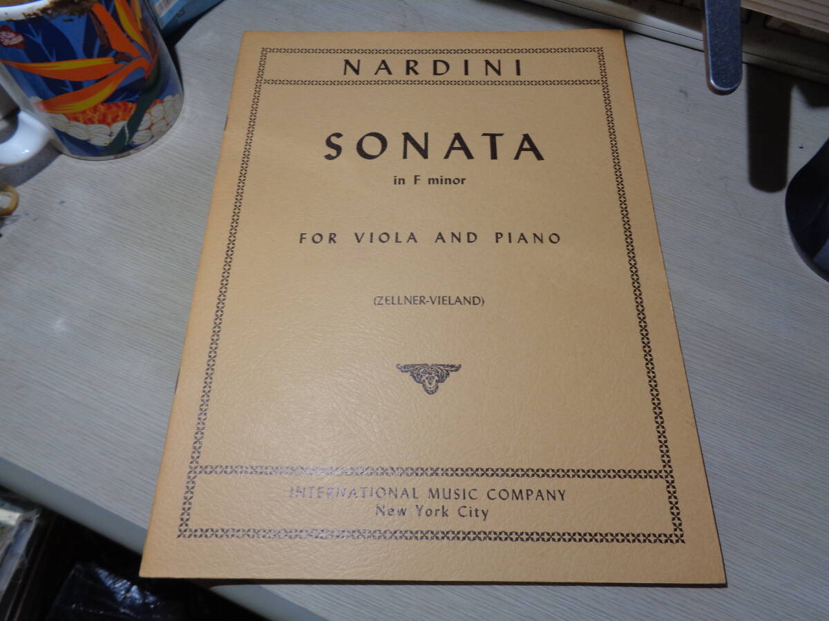 ZELLNER-VIELAND/NARDINI:SONATA IN F MINOR FOR VIOLA AND PIANO(INTERNATIONAL MUSIC COMPANY 1894 SCORE/ヴィオラ&ピアノ楽譜,スコア拍卖