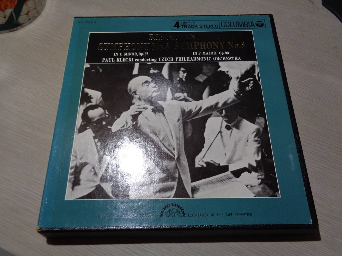 パウル・クレツキ,PAUL KLECKI,CZECH PHILHARMONIC/BEETHOVEN:SYMPHONY NO.5 & NO.8(COLUMBIA:7PS-7023-S REEL-TO-REEL TAPE拍卖