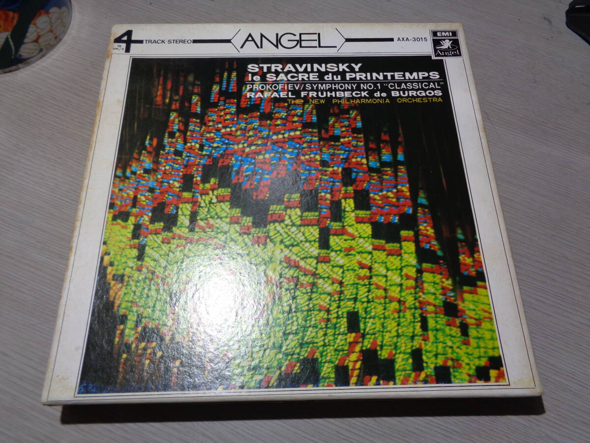 デ・ブルゴス/RAFAEL FRUHBECK de BURGOS,THE NEW PHILHARMONIA/STRAVINSKY:LE SACRE DU PRINTEMPS(EMI-Angel:AXA-3015 REEL-TO-REEL TAPE拍卖