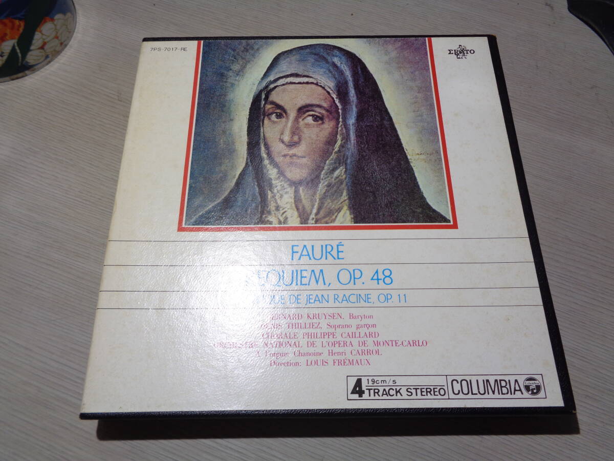 ルイ・フレモー,LOUIS FREMAUX,BERNARD KRUYSEN,DENIS THILLIEZ/FAURE:REQUIEM, OP.48 etc.(COLUMBIA:7PS-7017-RE REEL-TO-REEL TAPE拍卖