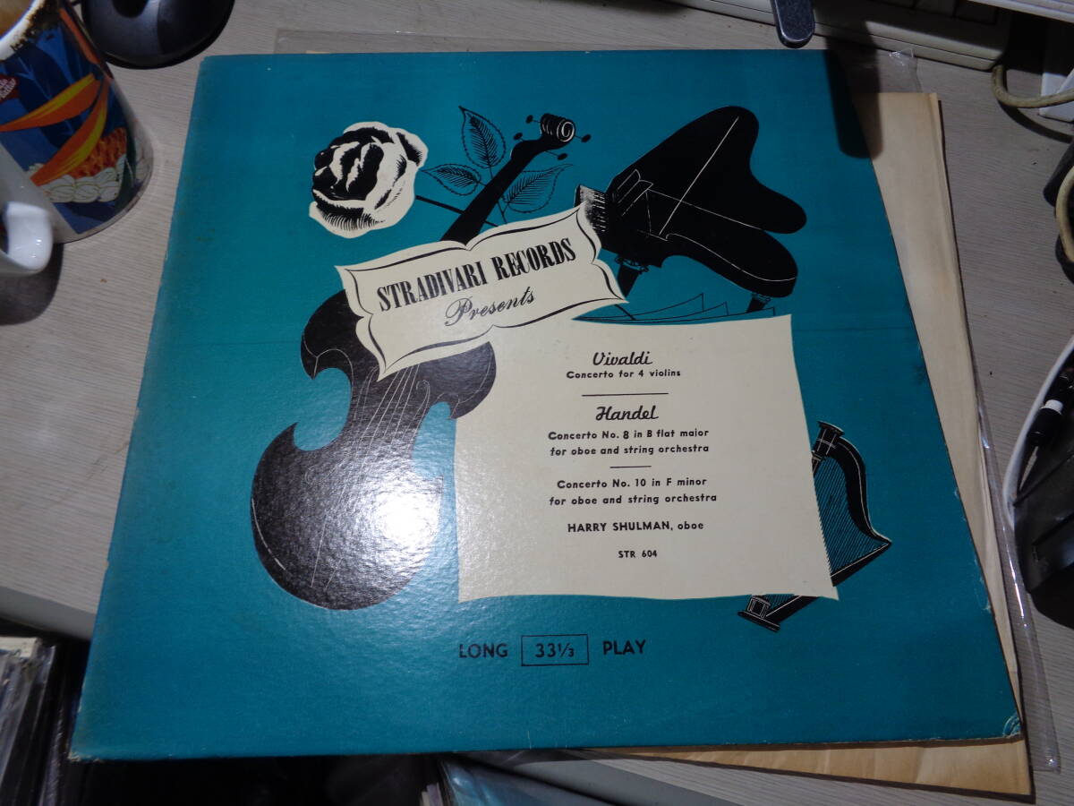 ARNOLD EIDUS,HARRY SHULMAN/VIVALDI:CONCERTO FOR 4 VIOLINS,HANDEL:CONCERTO NO.8 FOR OBOE AND STRING(STRADIVARI:STR 604 UNPLAYED LP拍卖