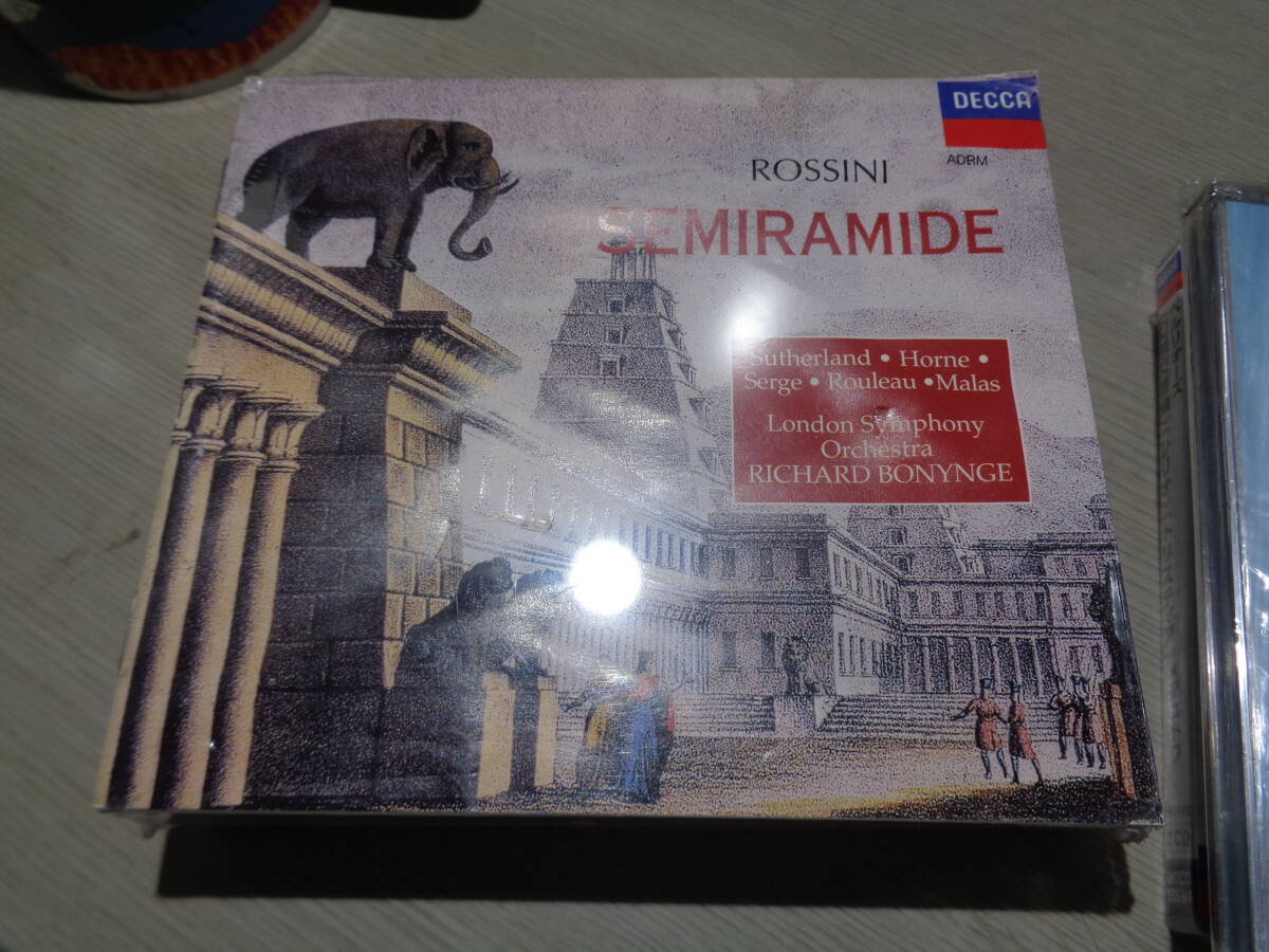 未開封/ボニング,RICHARD BONYNGE,THE LONDON SYMPHONY/ROSSINI:SEMIRAMIDE(DECCA:452 754-2/755-2/756-2 STILL-SEALED 3CD BOX SET拍卖