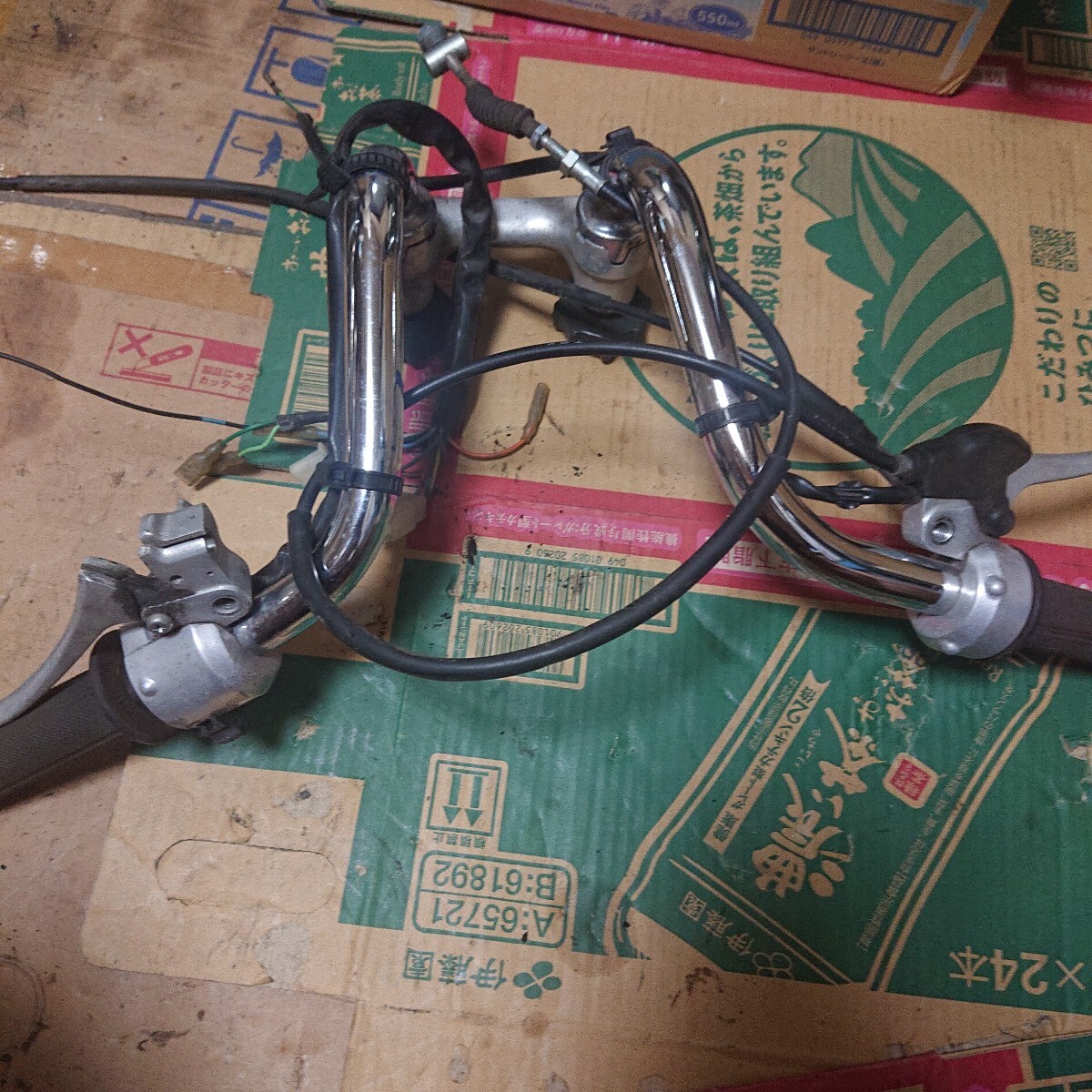 AB27モンキー クルクルハンドル曲がりありジャンクz50jゴリラ拍卖