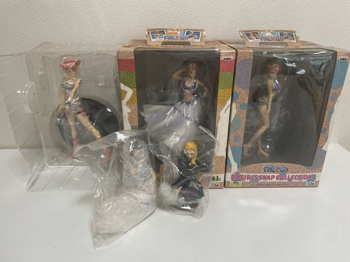 ワンピース ナミ フィギュア 3体セット おまけマグネット2個拍卖