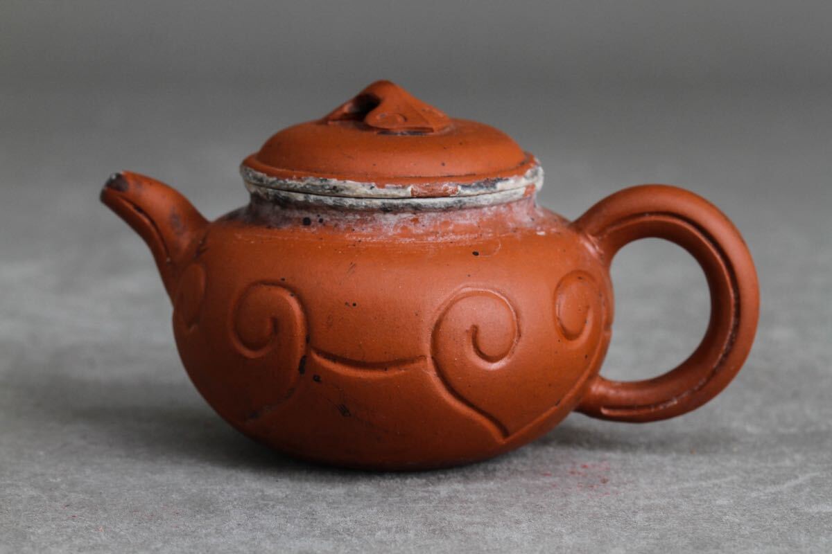 【久】2231 高建華製 朱泥 紫砂壷 中国宜興 煎茶道具 急須 中国美術拍卖