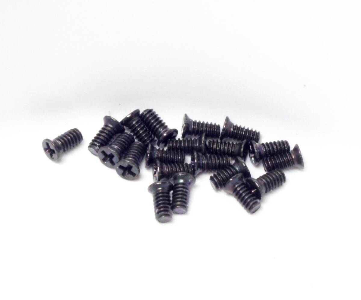 1.4 x 3mm 黒色 皿ネジ 20本1組拍卖