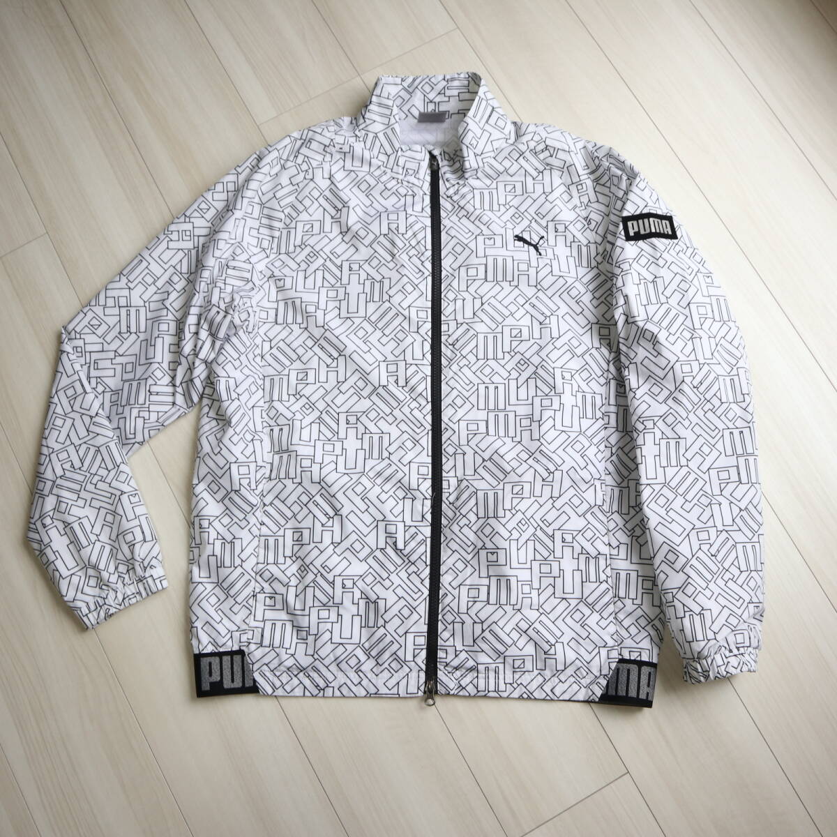 美品!高機能防風素材 wind CELL!大きいサイズ3L!PUMA GOLF (プーマゴルフ)◆ ロゴグラフィック EXVENT ジャケット/メンズ拍卖