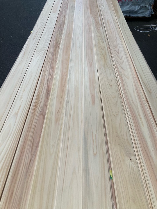 2-205【超目玉品】桧ひのきヒノキ羽目板 3m 本実目透 無垢 壁材 壁板 和風和室 DIY千葉県引取可拍卖