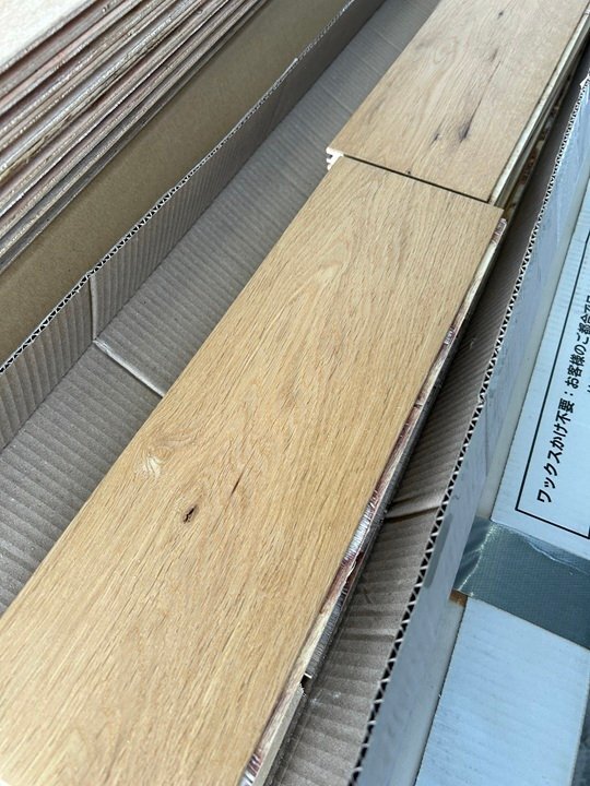 kawa-25-10【訳あり処分品】天然木化粧ナラ オーク OAK FLOORING 直張用複合フローリング 合板 床材 千葉県引き取り可拍卖