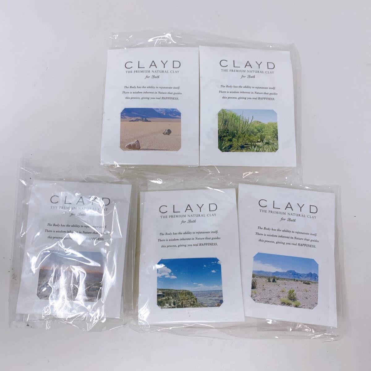 【1円スタート!】 CLAYD for Bath(クレイドフォーバス) 浴用化粧料5点 入浴剤 バスタイム リラックス クレイ / B1122181-ネコポス拍卖