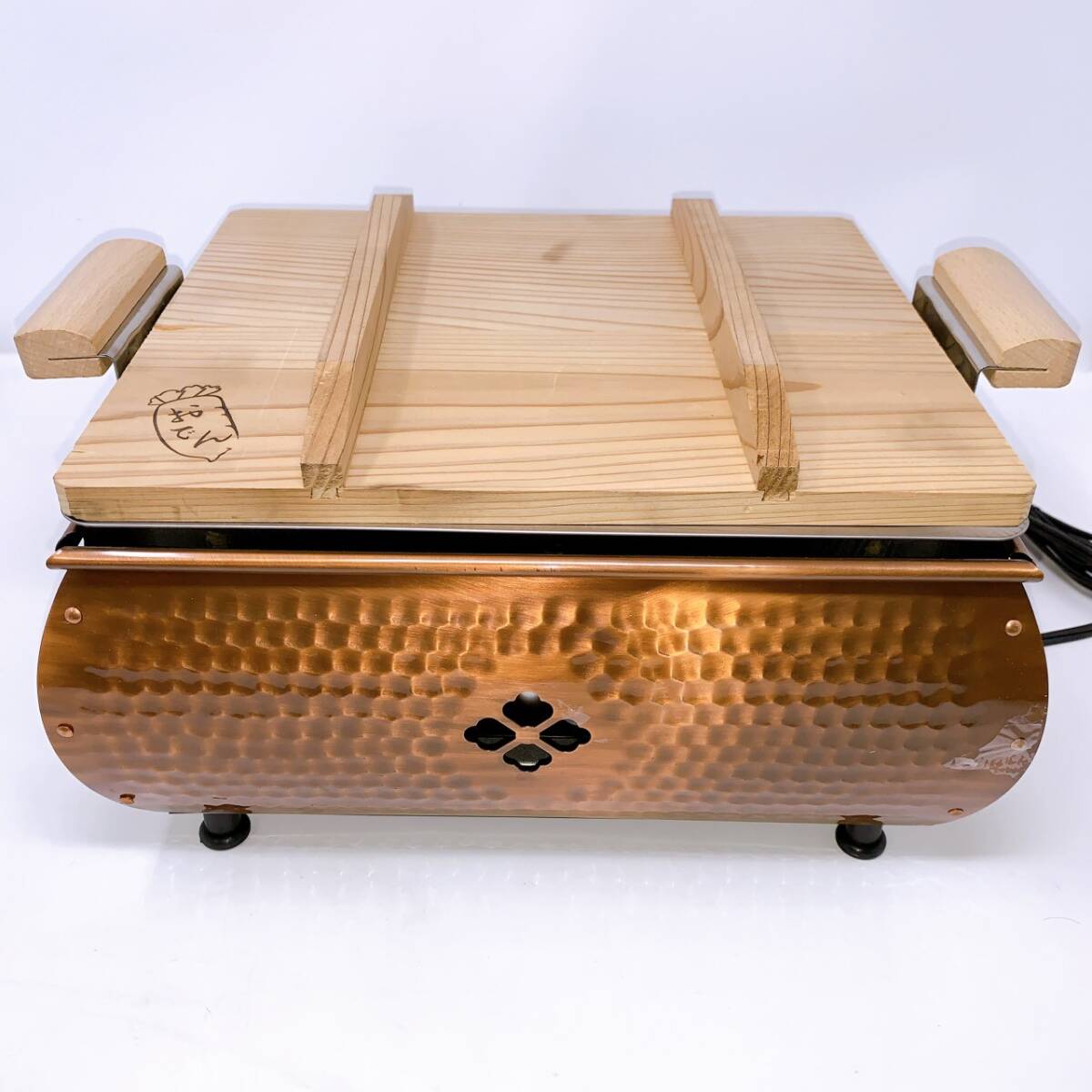 【1円スタート!】 未使用品! ジャンボおでん鍋 (6つ仕切) 保温式 和平金属株式会社 6.0 冬 おでん 鍋 ウッド調 / MKT112403-佐川100拍卖