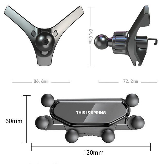 丸形エアコン 普通形 マホホルダー 携帯ホルダー 多機種対応 スマホ ホルダー 丸型 エアコン 吹き出し 車 携帯拍卖