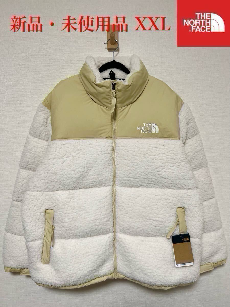 【新品・未使用】THE NORTH FACE ザノースフェイス ヌプシ ハイパイル もこもこ ダウン ジャケット 白 ホワイト XXL拍卖