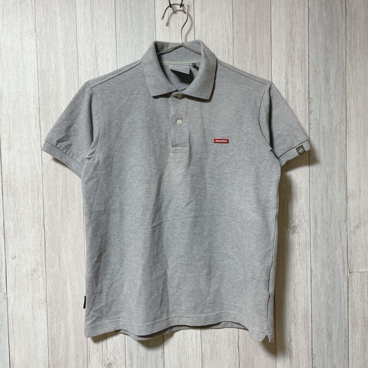 マムート 半袖ポロシャツ グレー Mサイズ アウトドア P1拍卖