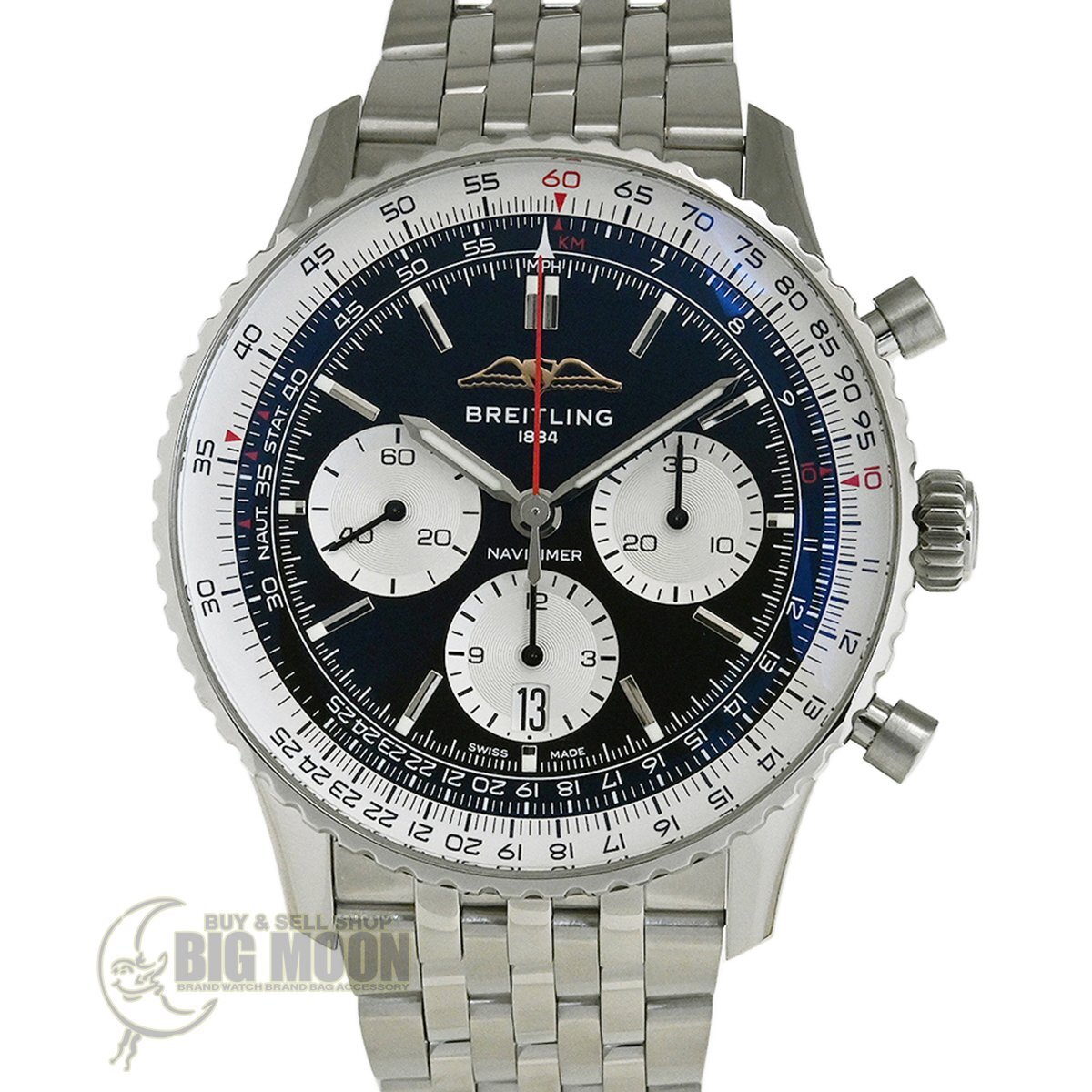 ☆SALE☆【ブライトリング】ナビタイマー B01 クロノグラフ 43 AB0138211B1A1 (AB0138) 自動巻 SS拍卖