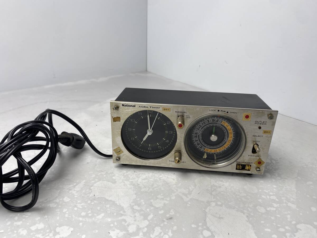 11/8★当時物★ナショナル オーディオタイマー 61 TE61 昭和 レトロ【中古品/現状品/ジャンク】拍卖