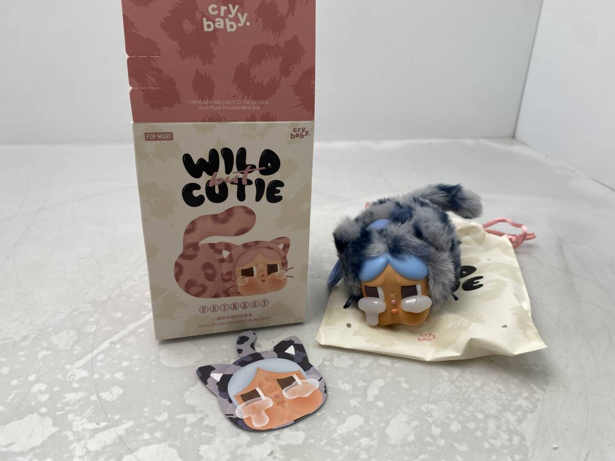 11/21 *30★未使用品 POPMART店舗購入 CRYBABY クライベイビー WILD but CUTIE キーホルダー ぬいぐるみ ポップマート拍卖