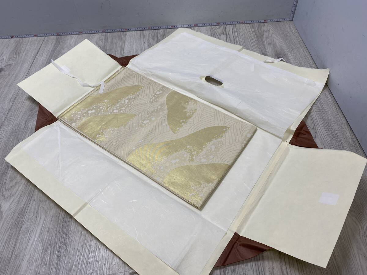 11/20 *6★袋帯 川島織物 金 着物 振袖 京都 名古屋帯 和装小物【中古/現状品】拍卖