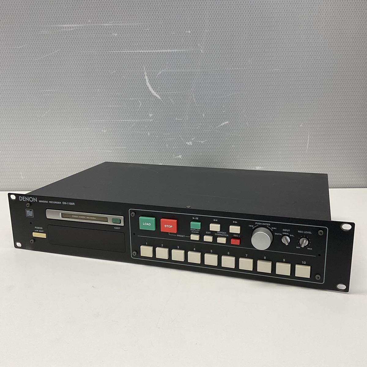 営AB76-100T DENON デノン MINIDISC RECORDER ミニディスクレコーダー DN-1100R 通電確認済 現状品拍卖