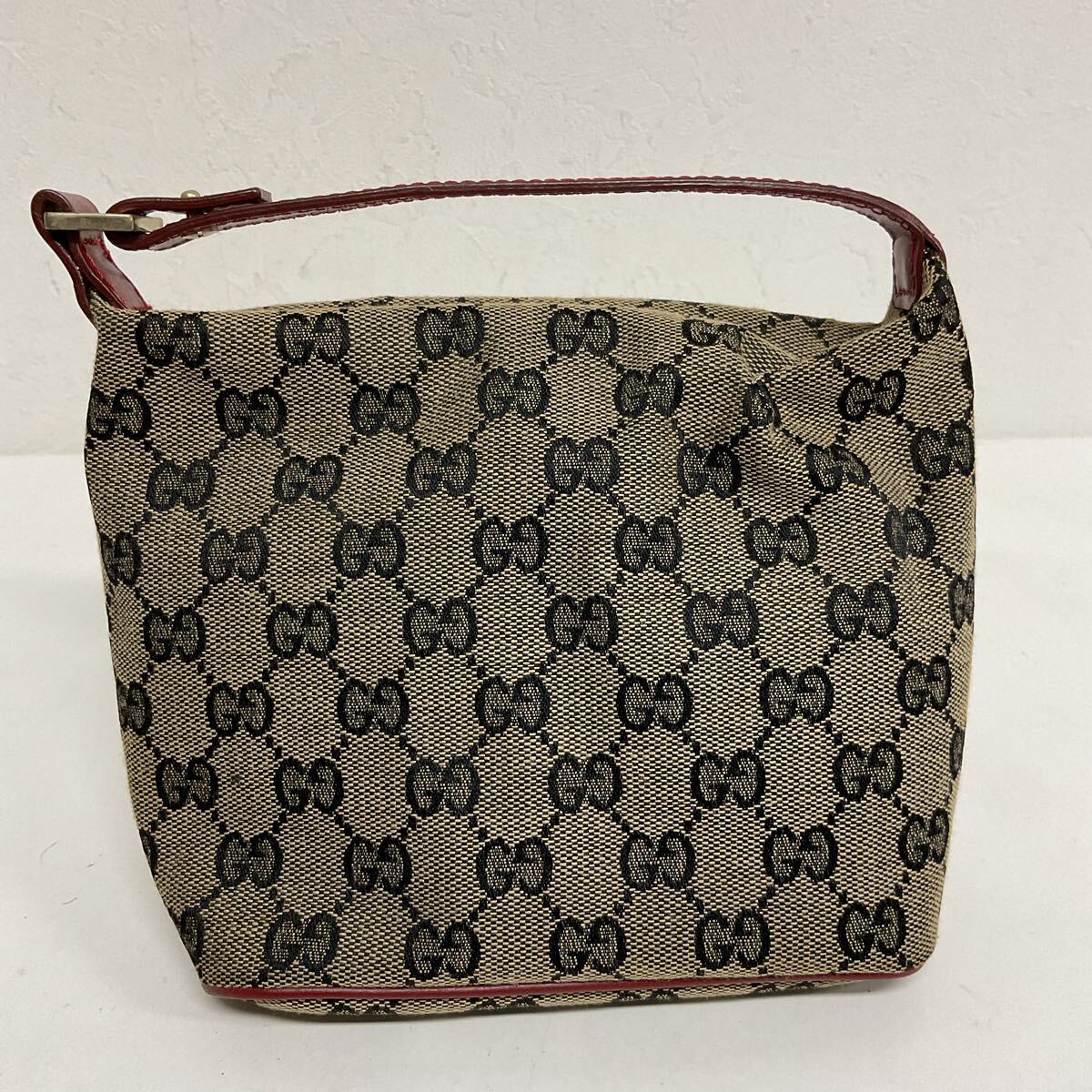代MC107-60◆ GUCCI グッチ 039・1147 002122 GGキャンバス ミニハンドバッグ アクセサリーポーチ拍卖