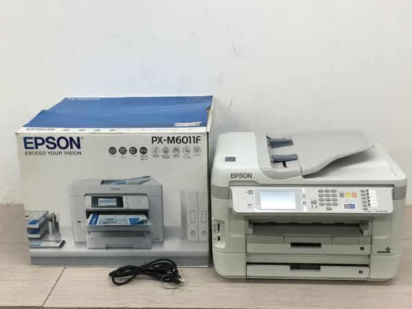 ●営FU217-S 【通電確認済み】 EPSON エプソン PX-M6011F / C441C インクジェットカラー プリンター 複合機 2018年製拍卖