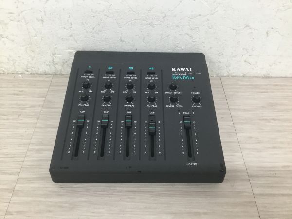 ●代MC516-80 KAWAI カワイ RevMix ミキサー 4 Channel 8 Input Mixer With Reverb オーディオ機器拍卖