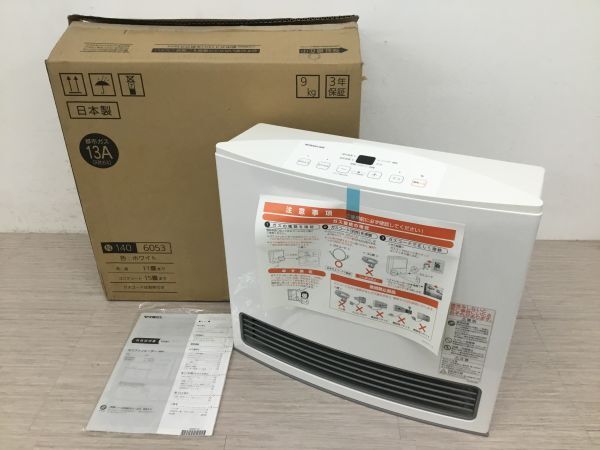 ●代MC500-140 【未使用品】 NORITZ ノーリツ GFH-4005S-W5 ガスファンヒーター ホワイト 都市ガス用 暖房器具 2018年製 元箱付き拍卖