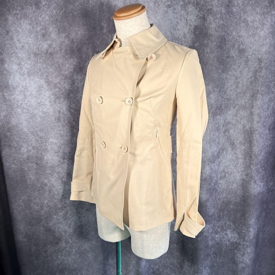 【美品】4℃ ヨンドシー ショートトレンチジャケット ベージュ レディース アウター 上品 通勤 カジュアル 春秋拍卖