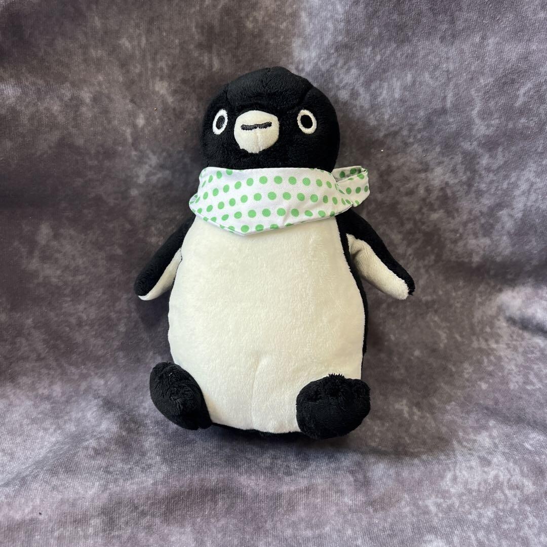 【希少】Suica スイカペンギン ぬいぐるみ ドットスカーフ付き JR東日本 キャラクター グッズ 非売品 当時物拍卖