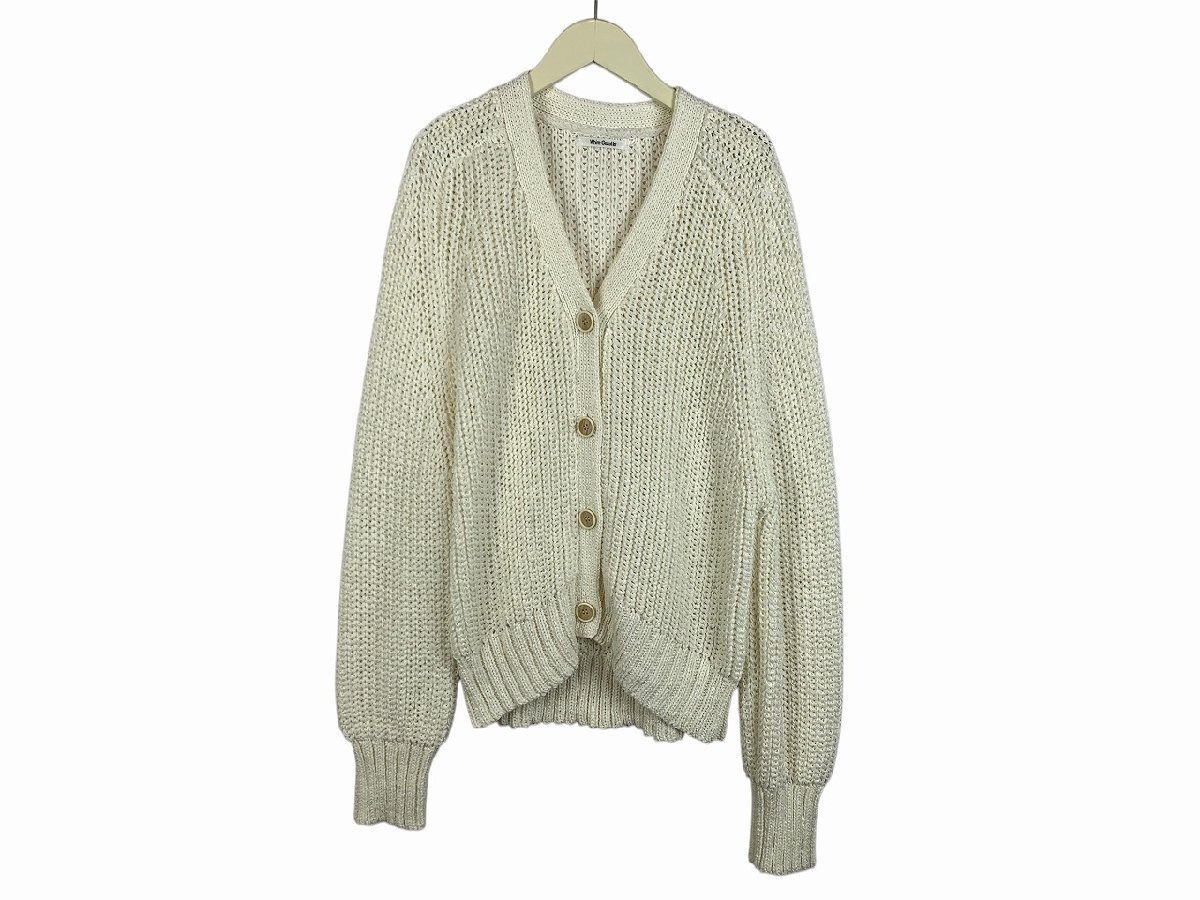 Whim Gazette / ウィム ガゼット カーディガン ローゲージニット レディース サイズ : F(フリー) ホワイト拍卖