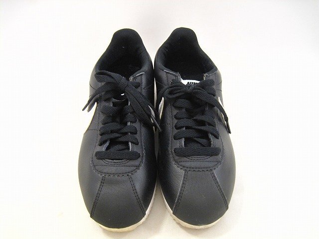 NIKE / ナイキ CORTEZ LEATHER 807471-010 レディース サイズ : 23.5cm スニーカー ブラック拍卖