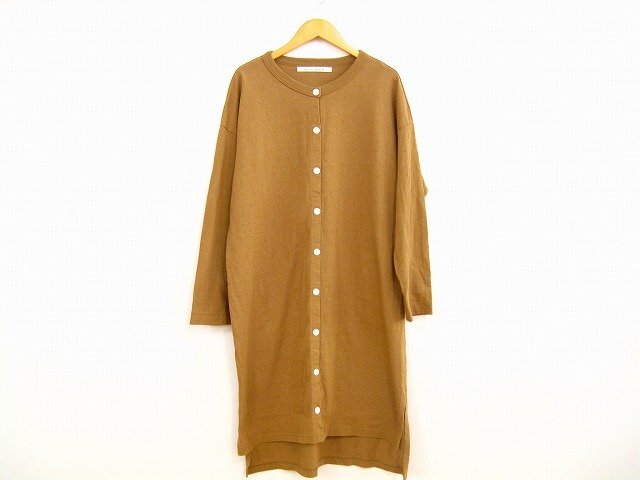 plaisir du sabbatum/サバタム コットンワンピース チュニック 綿 レディース ワンピース ブラウン拍卖
