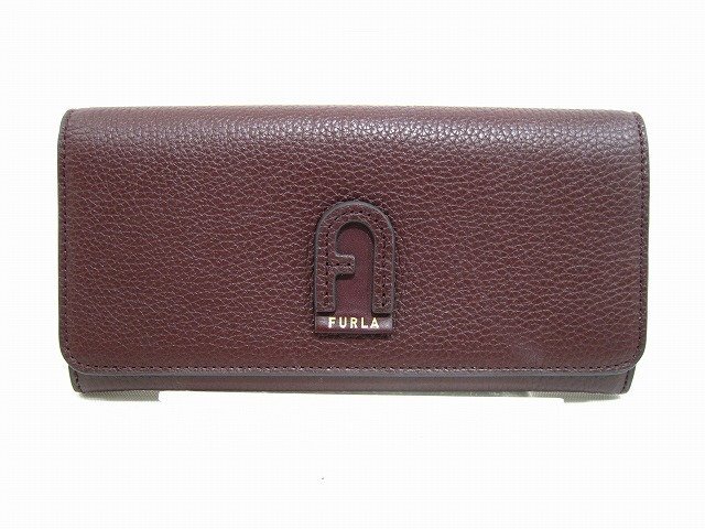 FURLA / フルラ 長財布 レザー レディース バーガンディ拍卖
