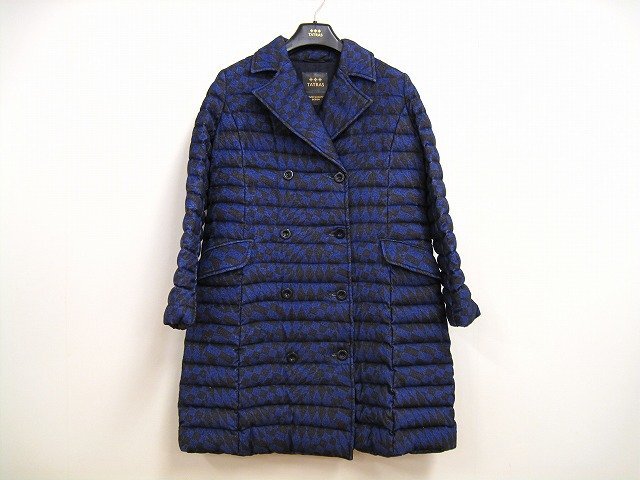 TATRAS / タトラス ウール 総柄 ダウンコート レディース サイズ : 02 アウター ブルー拍卖