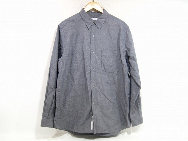nanamica / ナナミカ Regular Collar Wind Shirt SUGF354 レギュラーカラーウインドシャツ レディース サイズ : L グレー拍卖