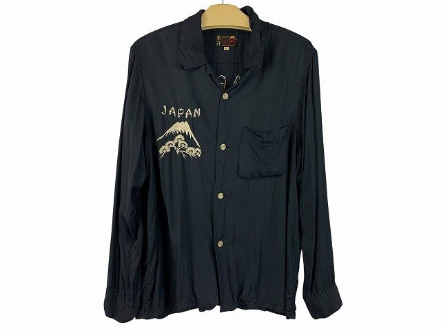 TAILOR TOYO/テーラー東洋 東洋エンタープライズ SUKA RAYON SHIRT TT27744 EAGLE 長袖シャツ メンズ サイズ : M ブラック拍卖