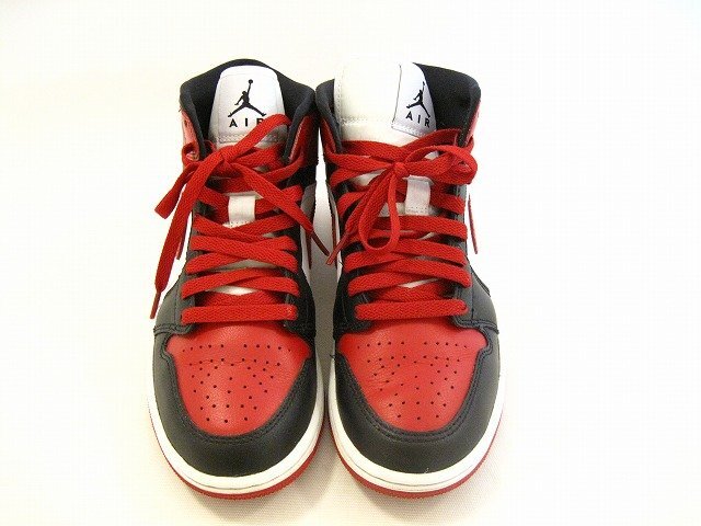 NIKE / ナイキ エアジョーダン1 ジムレッド ミッドカットスニーカー ウィメンズ レディース サイズ : 24cm スニーカー レッド拍卖