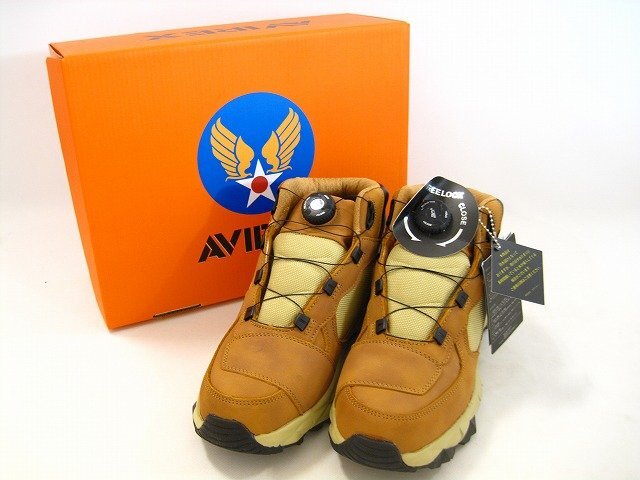 AVIREX / アヴィレックス DISASTER ディザスター AV2290-01 バイカーシューズ メンズ サイズ : 26cm スニーカー ブラウン拍卖