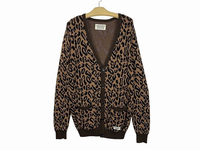 WACKO MARIA / ワコマリア ニットカーディガン レオパード ヒョウ柄 GUILTYPARTIES PARADISE メンズ サイズ : M ネイビー拍卖