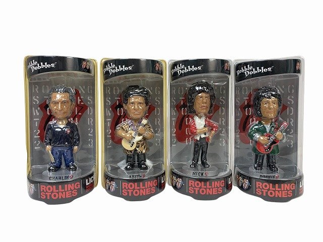 Bobble Dobbles ボブルヘッド Rolling Stones ローリングストーンズ ミックジャガー キースリチャーズ チャーリーワッツ ロンウッド拍卖