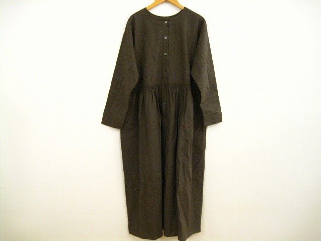HEAVENLY/ヘブンリー 2way長袖ワンピース 麻 リネン レディース サイズ : F(フリー) ワンピース ブラウン拍卖