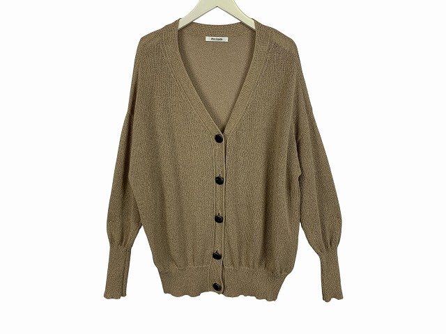 Whim Gazette / ウィム ガゼット Vネックカーディガン 羽織 レディース サイズ : F(フリー) ブラウン拍卖