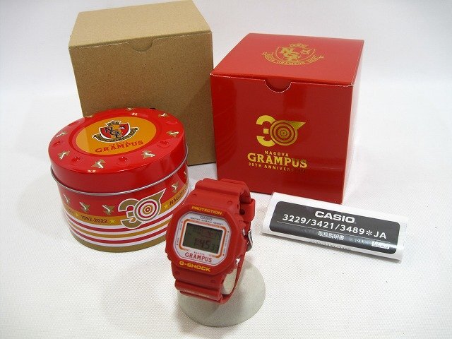 CASIO / カシオ 名古屋グランパスエイト30周年記念モデル G-SHOCK DW-5600VT 30TH 腕時計 未使用品 メンズ レッド拍卖