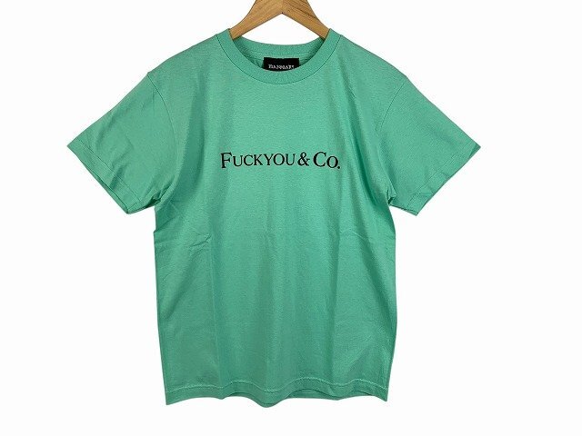 MAJOGARY/マジョガリー Tシャツ FUCKYOU&Co. メンズ サイズ : S ライトブルーグリーン拍卖