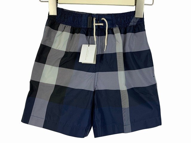 Burberry Children / バーバリー・チルドレン スイムパンツ チェック柄 水着 男の子 キッズ サイズ : 120 ネイビー系拍卖